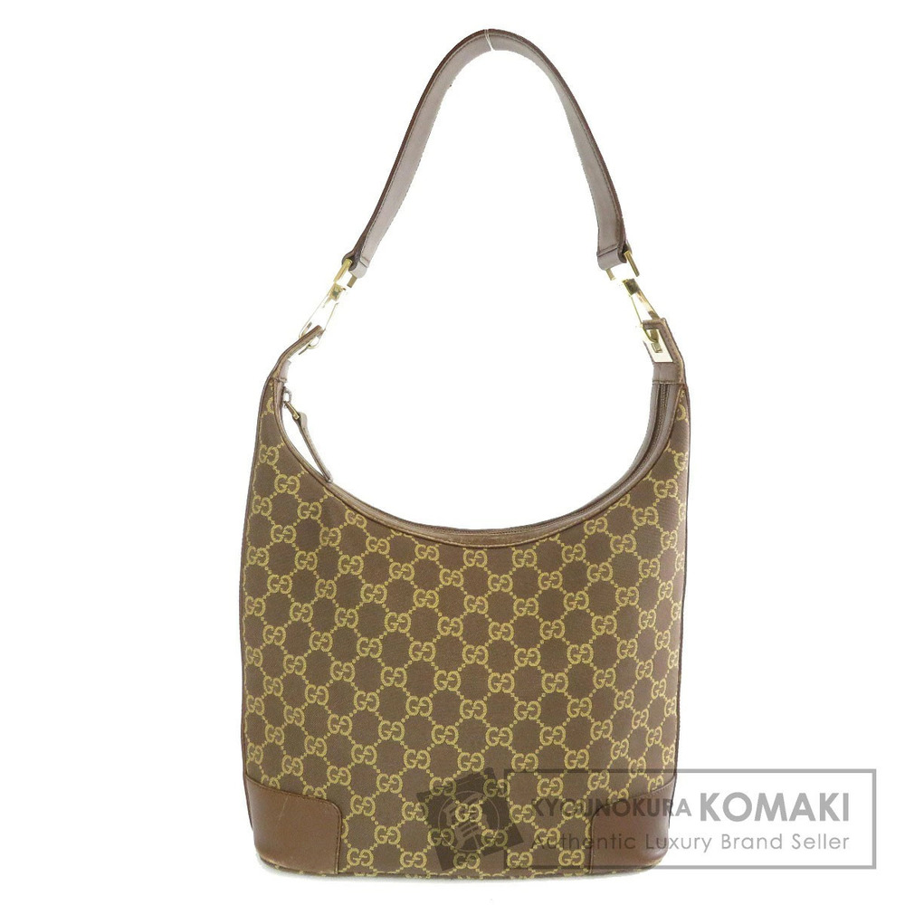 Gucci GG One Shoulder Hobo bag canvas leather
